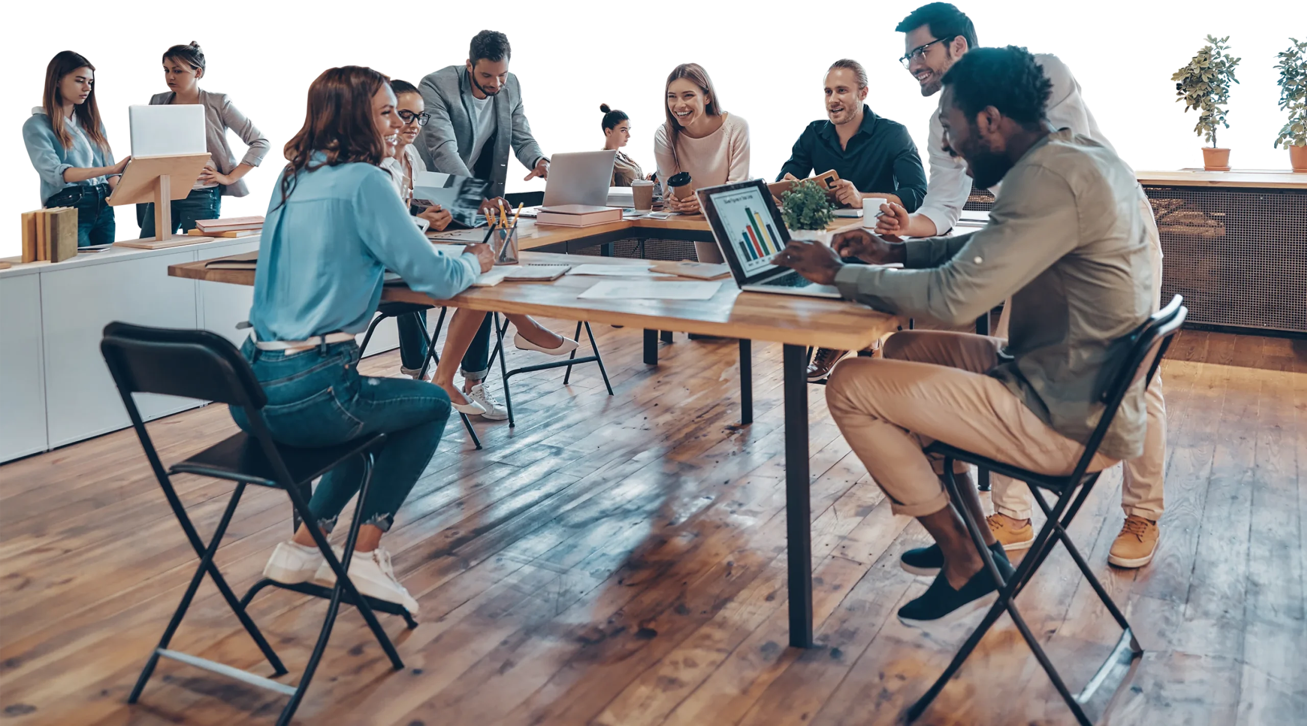People collaborating at Office Square coworking space